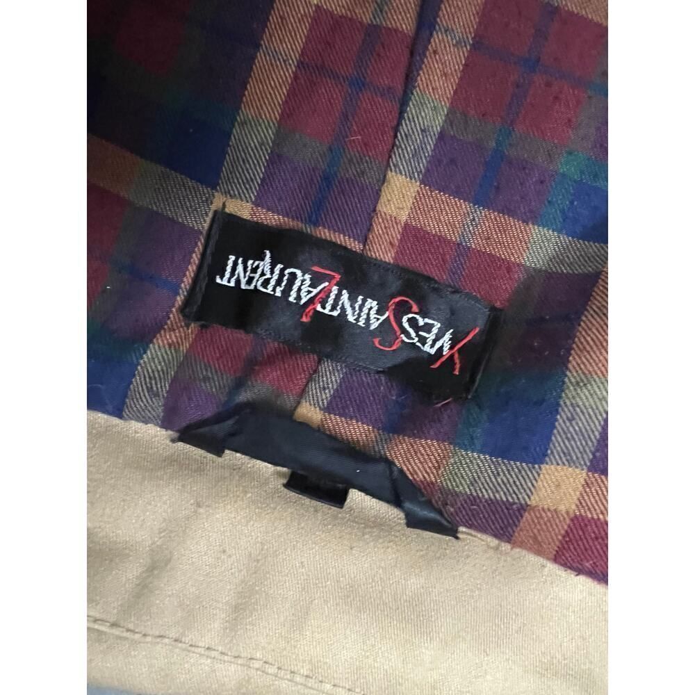 YVES SAINT LAURENT VINTAGE TRENCHCOAT WITH PLAID INTERIOR SIZE 54 EU SIZE L USA - Picture 13 of 15